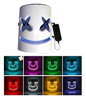 Mascaras para fiestas con luces disfraz de hallowenn Azul